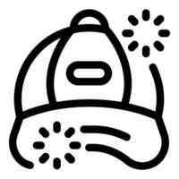 Baseball cap with propeller spinning and generating wind vector
