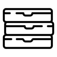 Archive storage system organizing documents and files vector