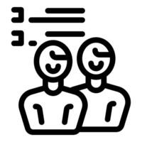 Two men are smiling and approving a list of items vector
