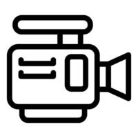 Video camera icon representing filming and recording vector