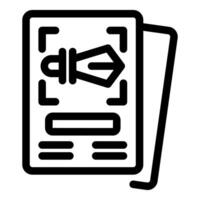 Digital product card showing augmented reality marketing vector