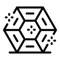 Blockchain technology creating secure digital connections with hexagonal structure vector