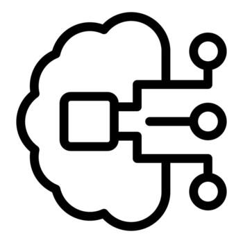 Cloud computing network connecting data storage icon vector
