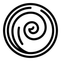 Round spiral shape creating vortex effect vector