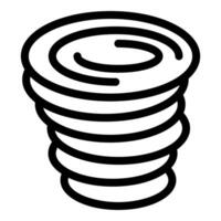 Hurricane spinning, making a whirlwind of damage vector