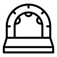Tunnel entrance leading to unknown destination icon vector