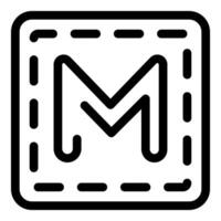 Mail icon representing sending electronic message vector