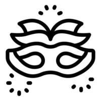 Elegant venetian carnival mask with feathers for masquerade ball vector