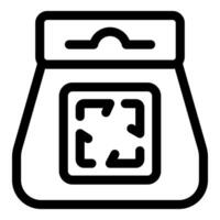 Augmented reality packaging with scannable qr code for interactive experience vector