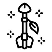 Eco rocket taking off leaving a trail of sparkling stars vector