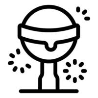 Virtual reality entertainment system providing immersive experience vector