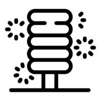 Server rack being attacked with exploding virus icons vector