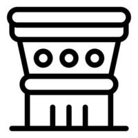 Ancient greek column representing classical architecture and history vector
