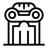 Ionic order column standing on base showing ancient greek architecture vector