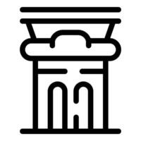 Ancient column standing tall representing history and architecture vector