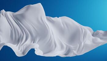Abstract wave fabric movement dynamic. photo