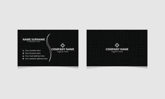 Modern clean professional vactor business card or visiting card design template for business vector