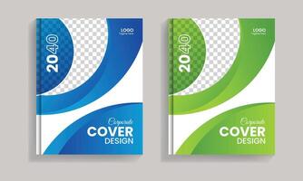 Modern minimal vactor clean professional corporate book cover design template vector