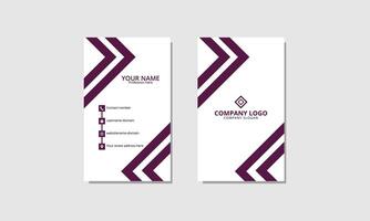 Modern clean professional vactor business card or visiting card design template for business vector