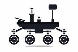 the rover is shown on a white background vector