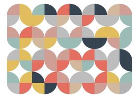 scandi style retro abstract background design vector