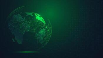 Global network connection. World map point and line composition concept of global business Illustration vector
