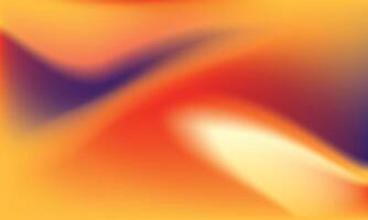 abstract background with smooth lines in yellow, orange and purple colors vector