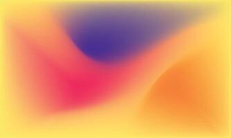 abstract background with smooth lines in yellow, orange and purple colors vector