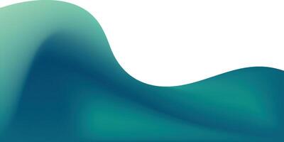 Green abstract background with smooth lines illustration vector
