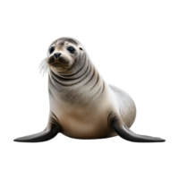 seal lounging isolated on transparent background png
