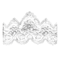 a white lace crown png