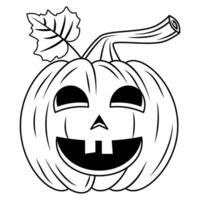 Halloween Pumpkin Line Illustration vector