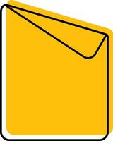 hand drawn paper fold shaped with outline label stickers vector