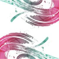 Abstract Background with Pink and Tosca Gradient Brush Texture and Halftone Effect. Grunge Sport Background, for Event Banner or Poster Design vector