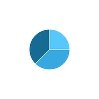 Colorful Circular chart, diagram, pie chart. vector