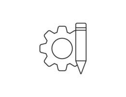 Customization, service, setting icon. vector