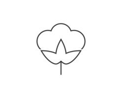 Cotton, label, material icon. vector