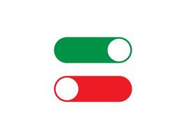 Off, on, toggle icon, button. vector
