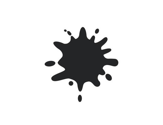 Stain, blot icon. illustration.