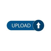 Upload button template, banner. Flat. vector