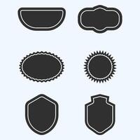Shield badge Shapes design Collection set vector