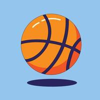 illustration of a basketball in flat style vector
