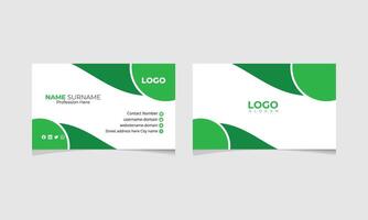 Modern clean professional vactor business card or visiting card design template for business vector