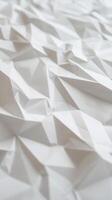 delicate origami design, with intricate folds creating a sense of depth and texture with copyspace photo
