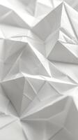 delicate origami design, with intricate folds creating a sense of depth and texture with copyspace photo