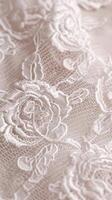 delicate lace pattern, reminiscent of vintage elegance and rendered in muted tones with copyspace photo