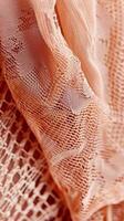 delicate lace pattern, reminiscent of vintage elegance and rendered in muted tones with copyspace photo