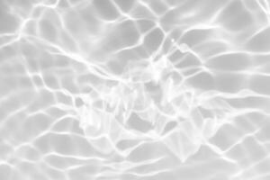 Bluewater waves on the surface ripples blurred. Defocus blurred transparent blue colored clear calm water surface texture with splash and bubbles. Water waves with shining pattern texture background. photo