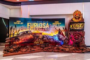 BANGKOK, THAILAND, 10 May 2024 - A beautiful standee of a movie called Furiosa A Mad Max Saga display at the cinema to promote the movie photo