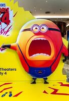 BANGKOK, THAILAND, 21 June 2024 - A beautiful standee of a movie called Despicable Me 4 display at the cinema to promote the movie photo